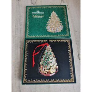 White House 2008 tree ornament Xmas mistletoe